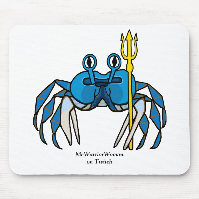 Blue Warrior Crab, MeWarriorWoman på Twitch Musmatta (Framsidan)