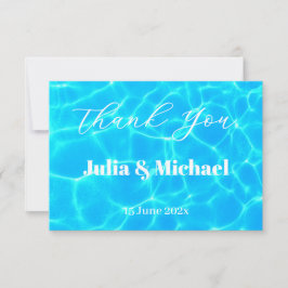 Blue Water Beach & Destination Wedding Ocean Theme Tack Kort