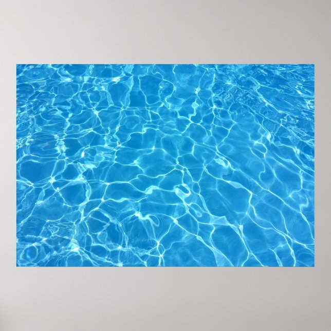 Blue Water Texture Poster (Framsidan)