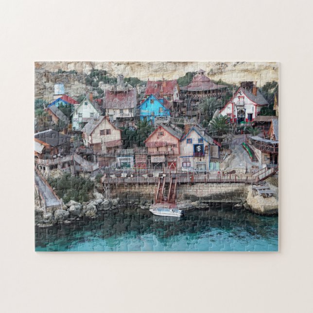 Blue Water Village Malta. Pussel (Horisontell)