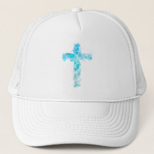 Blue Watercolor Christian Kor Baptism Keps