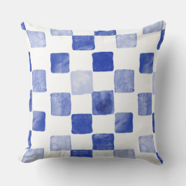 Blue Watercolor Dekorativ kudde