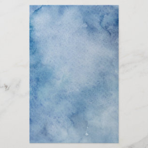 Blue Watercolor Struktur Brevpapper