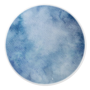 Blue Watercolor Struktur Knopp