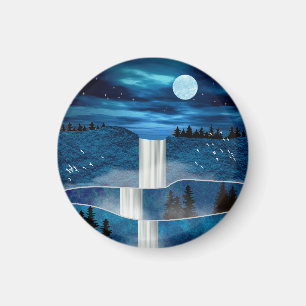 Blue Waterfall Magnet