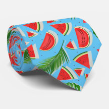 Blue Watermelon Löv Neck Tie