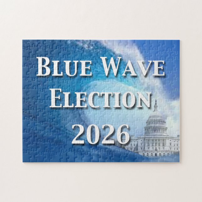 Blue Wave Election 2026 Pussel (Horisontell)