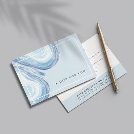 Blue Wave Geode | Intyg om gåva