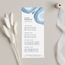 Blue Wave Geode | Tjänster eller Pris lista Reklamkort