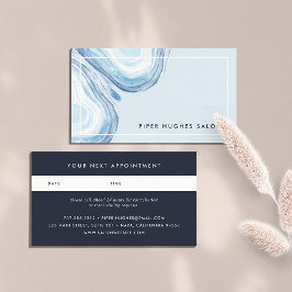 Blue Wave Geode | Uppsägningskort Tidsbeställning Kort