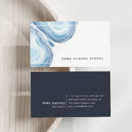 Blue Wave Geode Visitkort