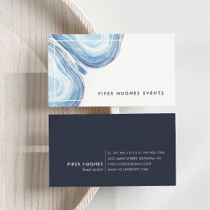 Blue Wave Geode Visitkort