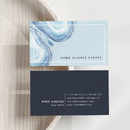 Blue Wave Geode Visitkort