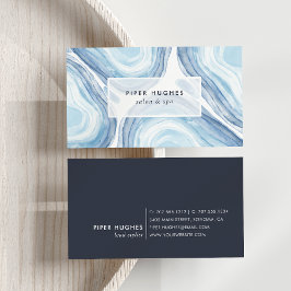 Blue Wave Geode Visitkort