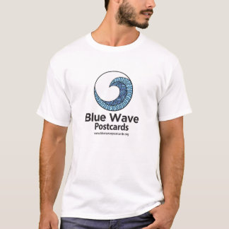 Blue Wave Postcards - Herrens Basic T-Shirt