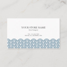 Blue Waves "Seigaiha" WAGARA 名刺 Visitkort