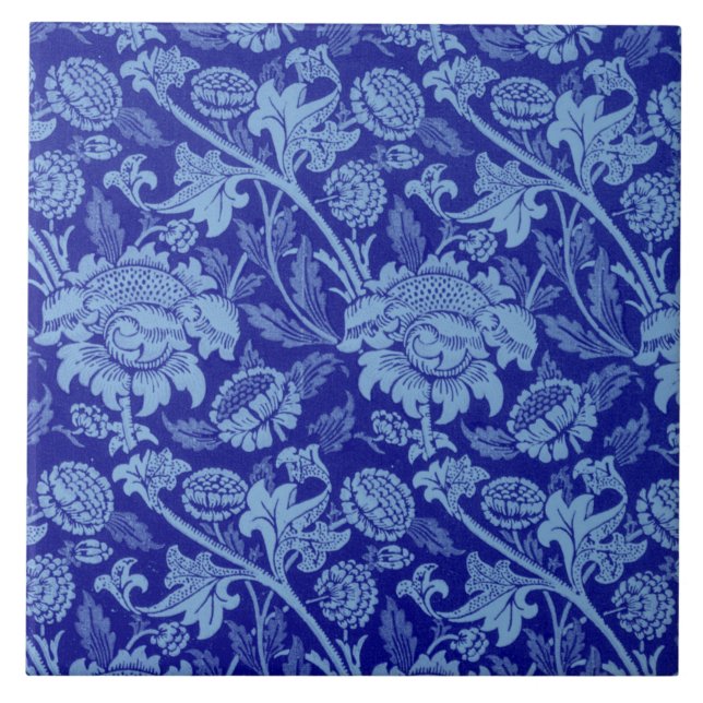 Blue Wey av William Morris Kakelplatta (Framsidan)