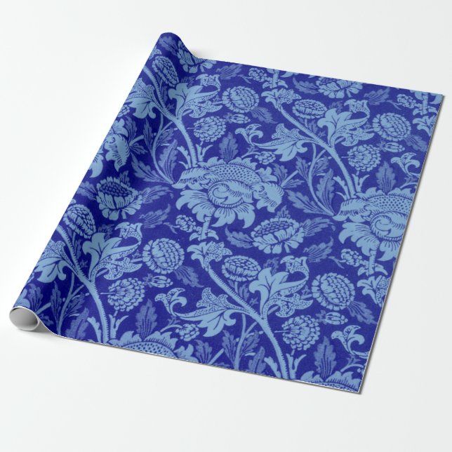 Blue Wey av William Morris Presentpapper (Utrullad)