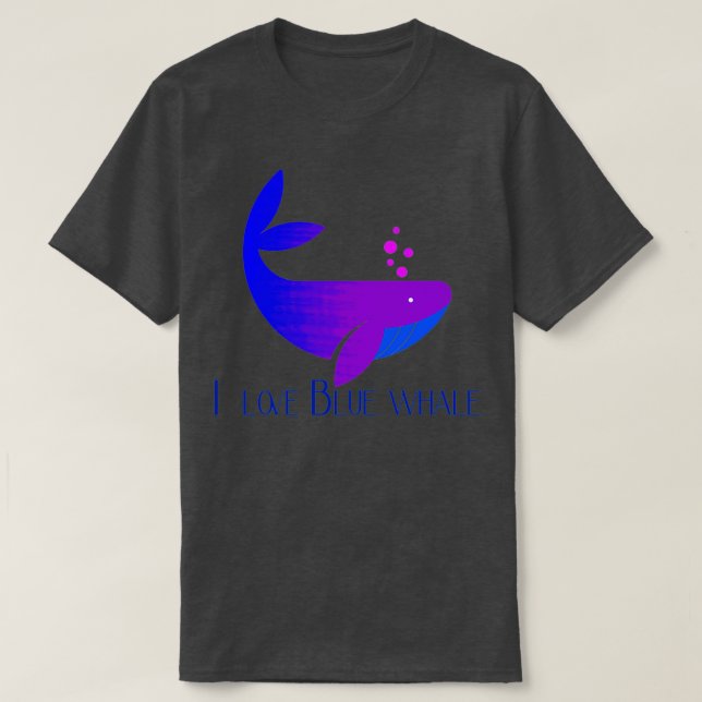 Blue whale 58 2 t shirt (Design framsida)