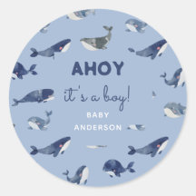 Blue Whale AHOY Det är en pojkvän-babyskor