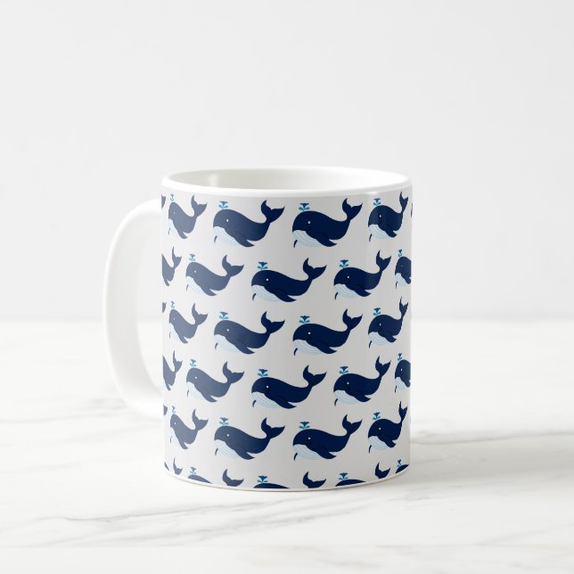 Blue Whale, Nautical Mugg (Framsida vänster)