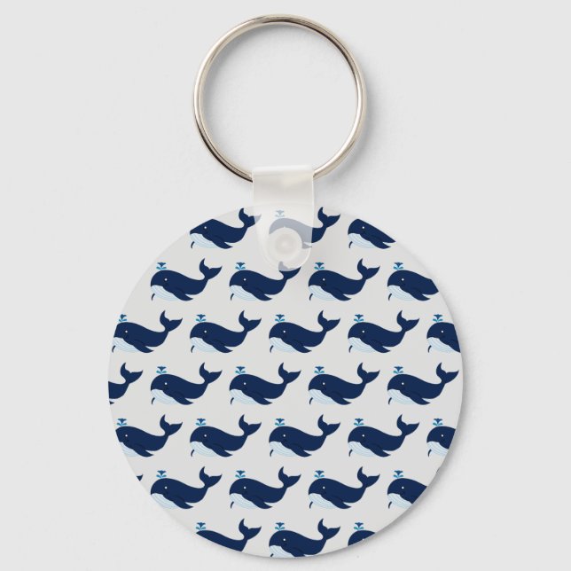 Blue Whale, Nautical Nyckelring (Framsida)
