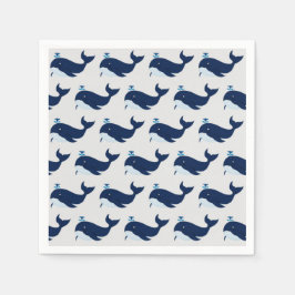 Blue Whale, Nautical Pappersservett