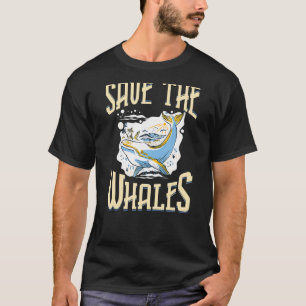 Blue Whale Svan Humpback Whales Höger Anima T Shirt