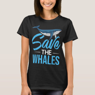 Blue Whale Svan Humpback Whales Höger Anima T Shirt