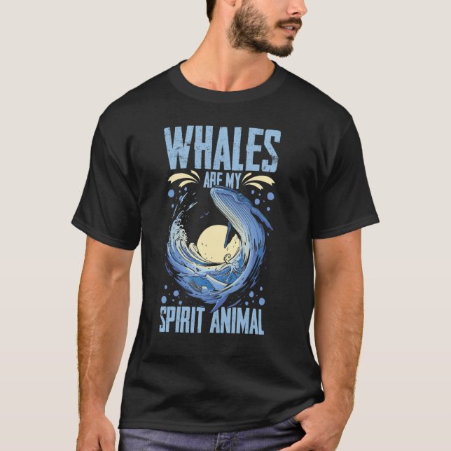Blue Whale Tail Humpback Whales Quotes Right Anima T Shirt (Framsida)