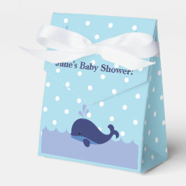 Blue Whale Theter Boy Shower Favor Box! Presentaskar