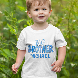 Blue Whimsical Cute Modern Brother Brother T Shirt