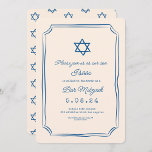 Blue Whimsical Handwriter Pub Mitzvah-inbjudan Inbjudningar<br><div class="desc">Blue Whimsical Handwriter Pub Mitzvah-inbjudan</div>