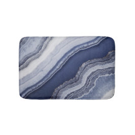Blue White Agate Marble Badrumsmatta