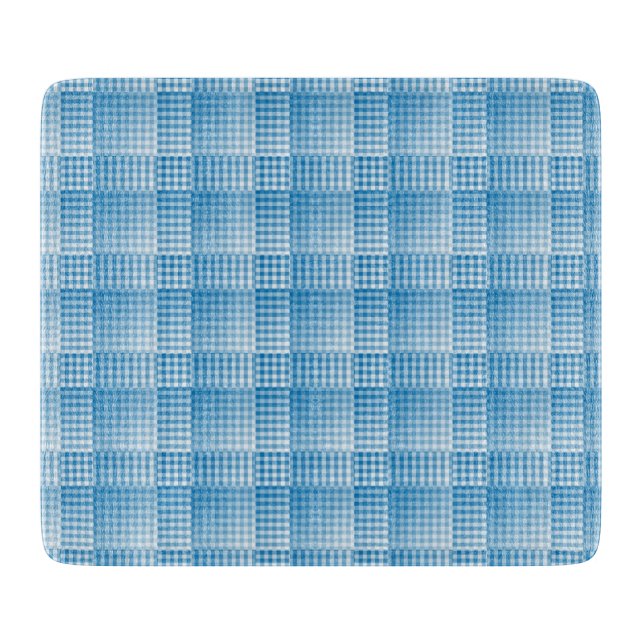 Blue White Checker Abstract Pattern (Framsidan)
