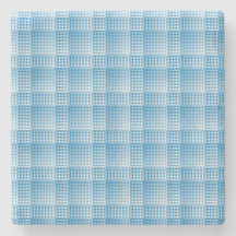 Blue White Checker Abstract Pattern