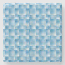 Blue White Checker Abstract Pattern Stenunderlägg
