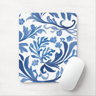 Blue & White Floral Design | Chinoiserie Pattern Musmatta