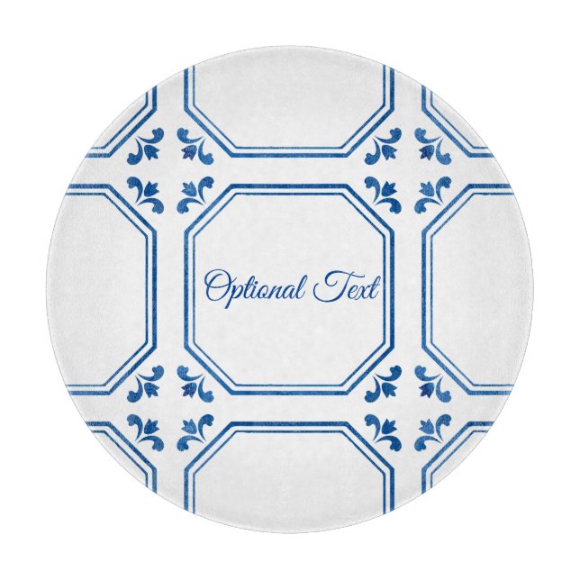 Blue & White Geometry & Flowers  (Framsidan)