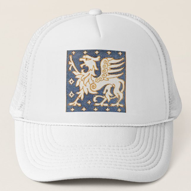 BLUE WHITE GULD FANTASY GRIFFINS KEPS (Framsida)