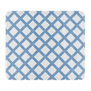 Blue White Harlequin Diamond Rand Mönster