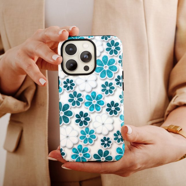Blue White Hippie iPhone | 60-tal Hippie iPhone 13 (Skapare uppladdad)