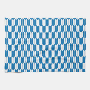 Blue & White Japansk Yagasuri Kitchen Towel Kökshandduk