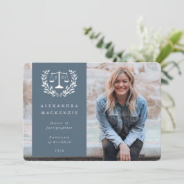 Blue + White JD Law skalar Laurel Wandeans Photo Meddelande