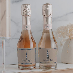 Blue White Lighthouse Gräns Kraft Bröllop