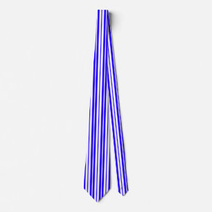 Blue White Lodrät Rand Mönster Slips