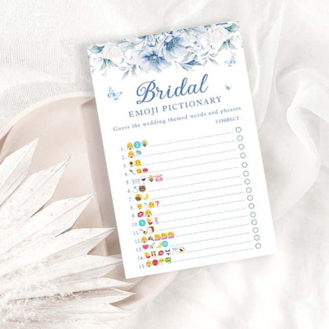 Blue White Möhippa Emoji Pictionary Game (Skapare uppladdad)