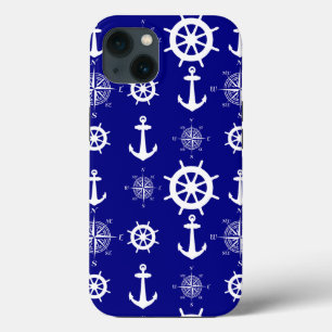 Blue White Nautical Coastal Boating