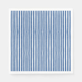 Blue & White Nautical rand Pappersservett