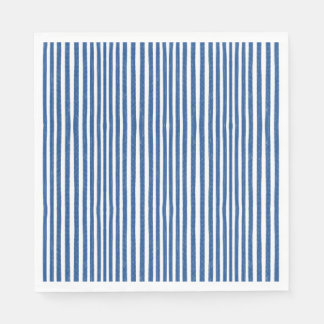 Blue & White Nautical rand Pappersservett